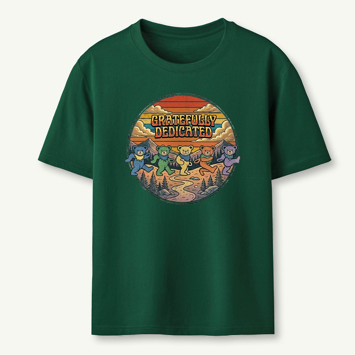 Retro Gratefully Deadicated Dancing Bears T-Shirt