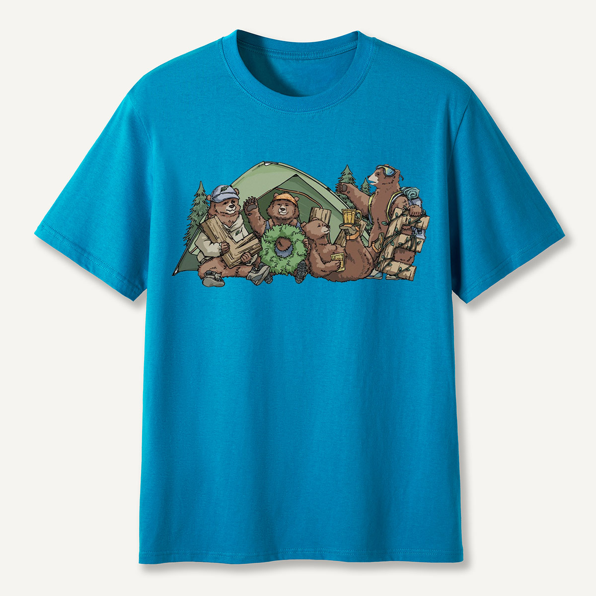 Happy Camping Bears T-Shirt