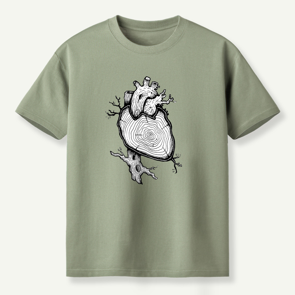 Anatomical Heart In Bloom T-Shirt