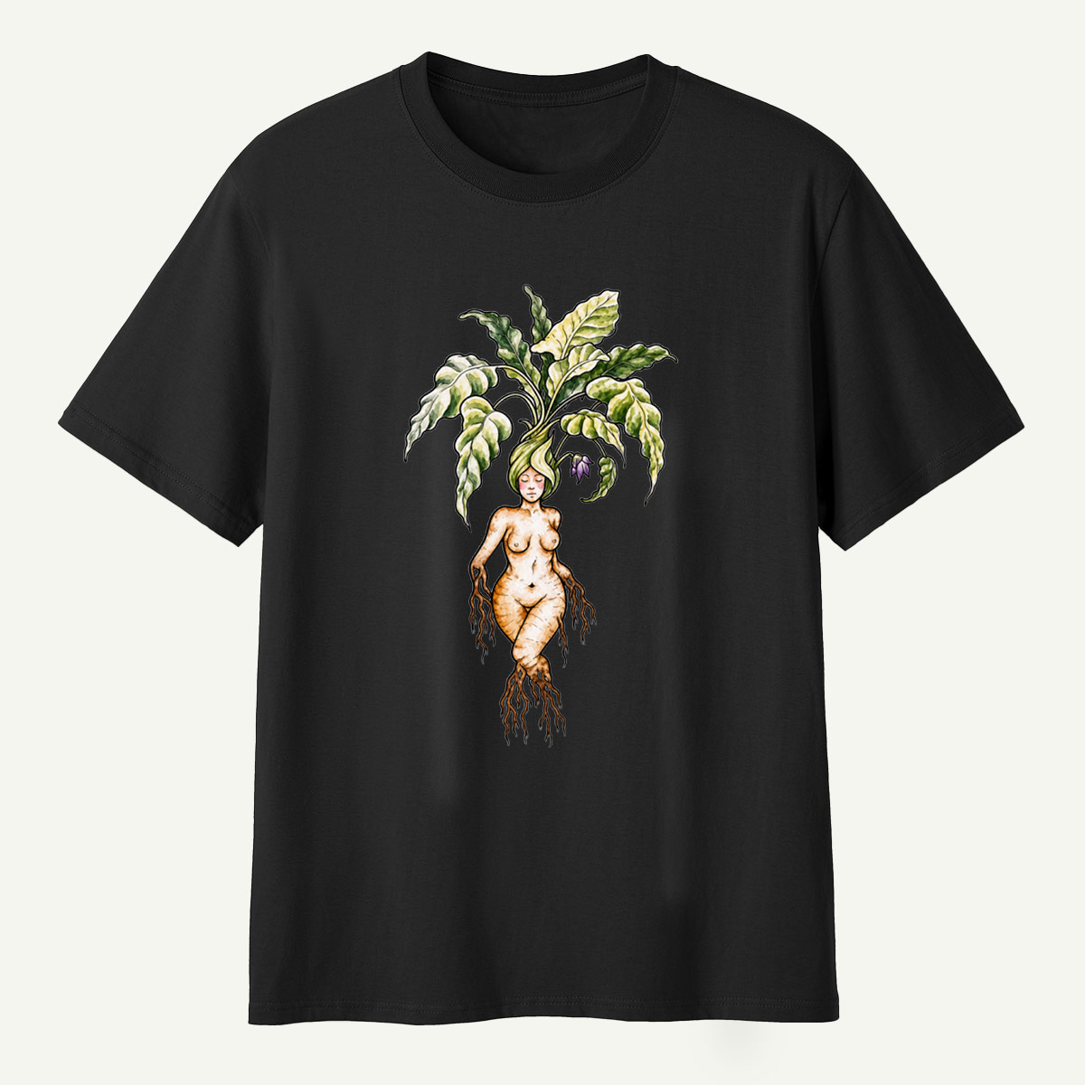 Forest Goddess Botanical Root Spirit T-Shirt