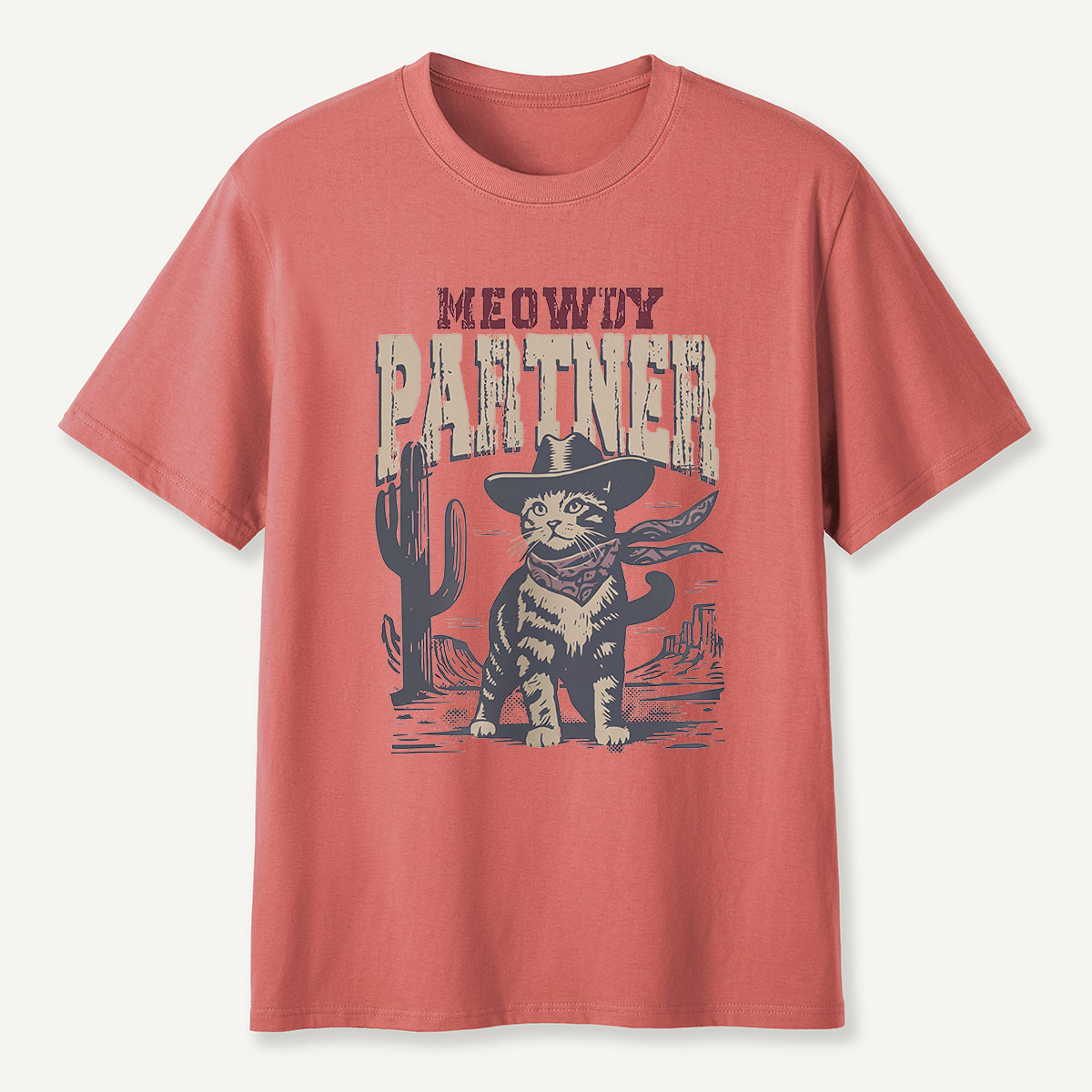 Meowdy Partner Cowboy Cat T-Shirt