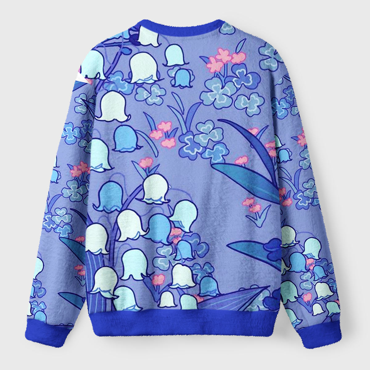 Bellflower Blue Parade Ugly Fuzzy Fleece Sweatshirt