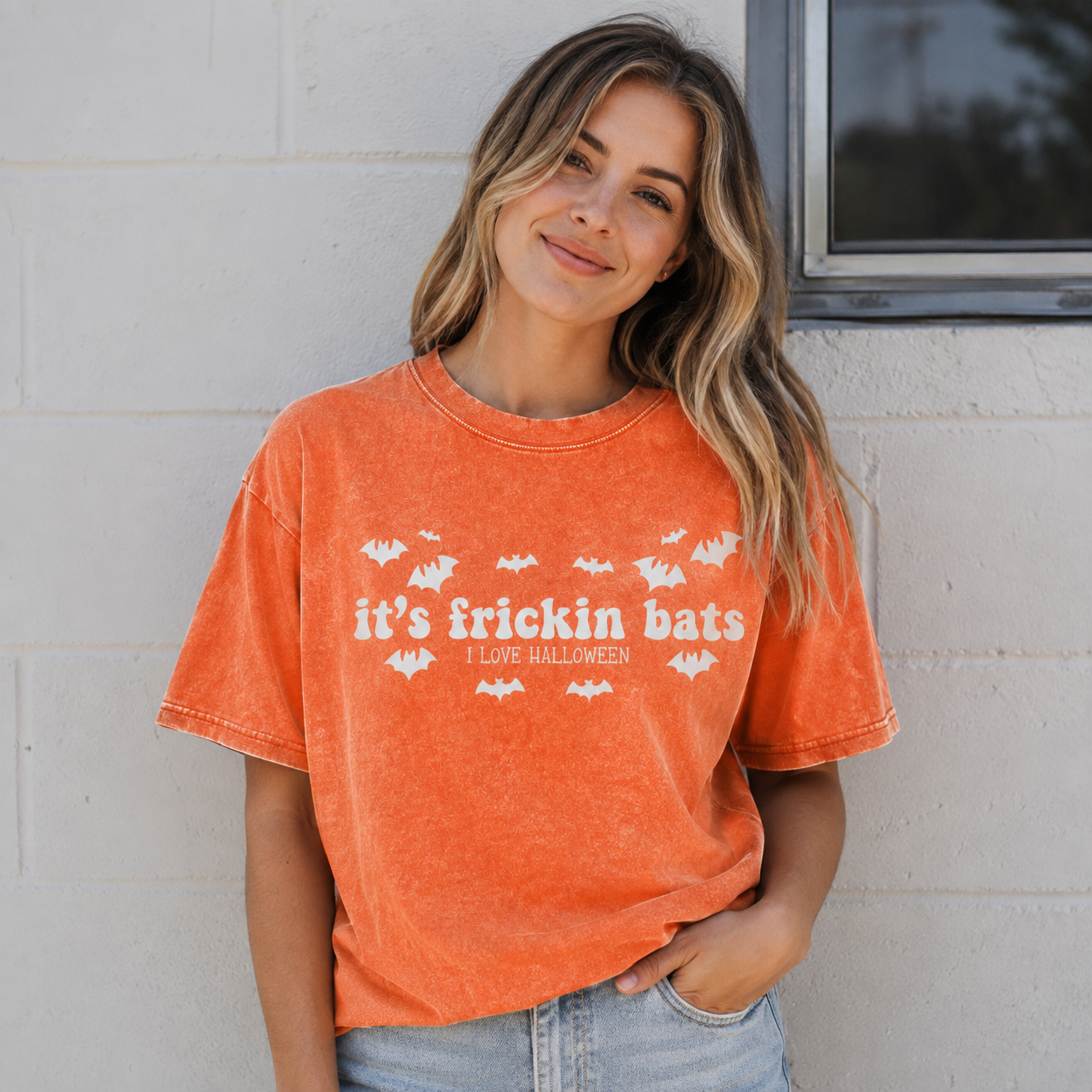 It’s Frickin Bats Season Washed T-Shirt