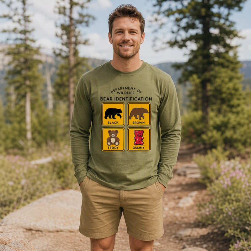 Department of Wildlife Bear Identification Long Sleeve T-Shirt