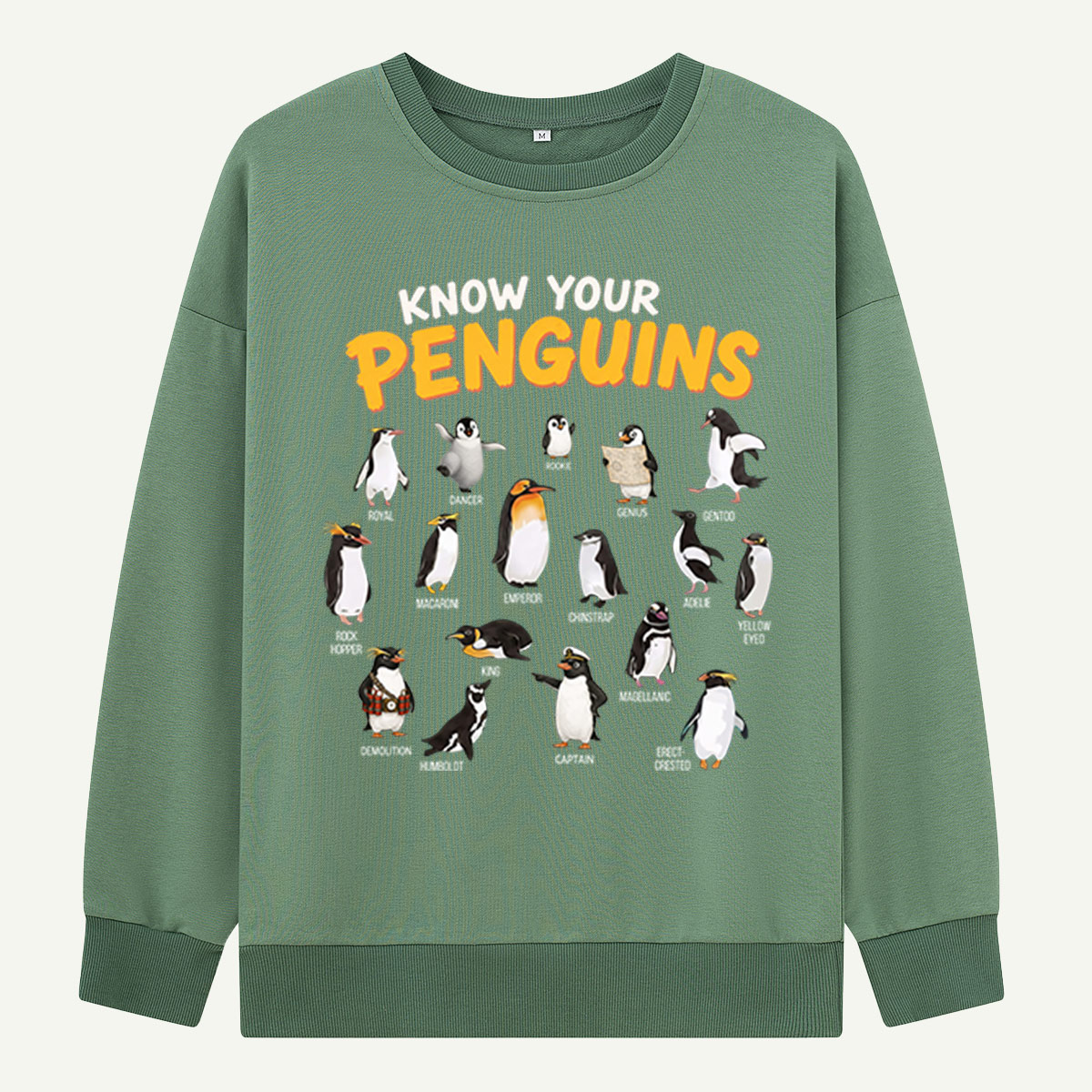 Know Your Penguins Penguin Species Sweatshirts
