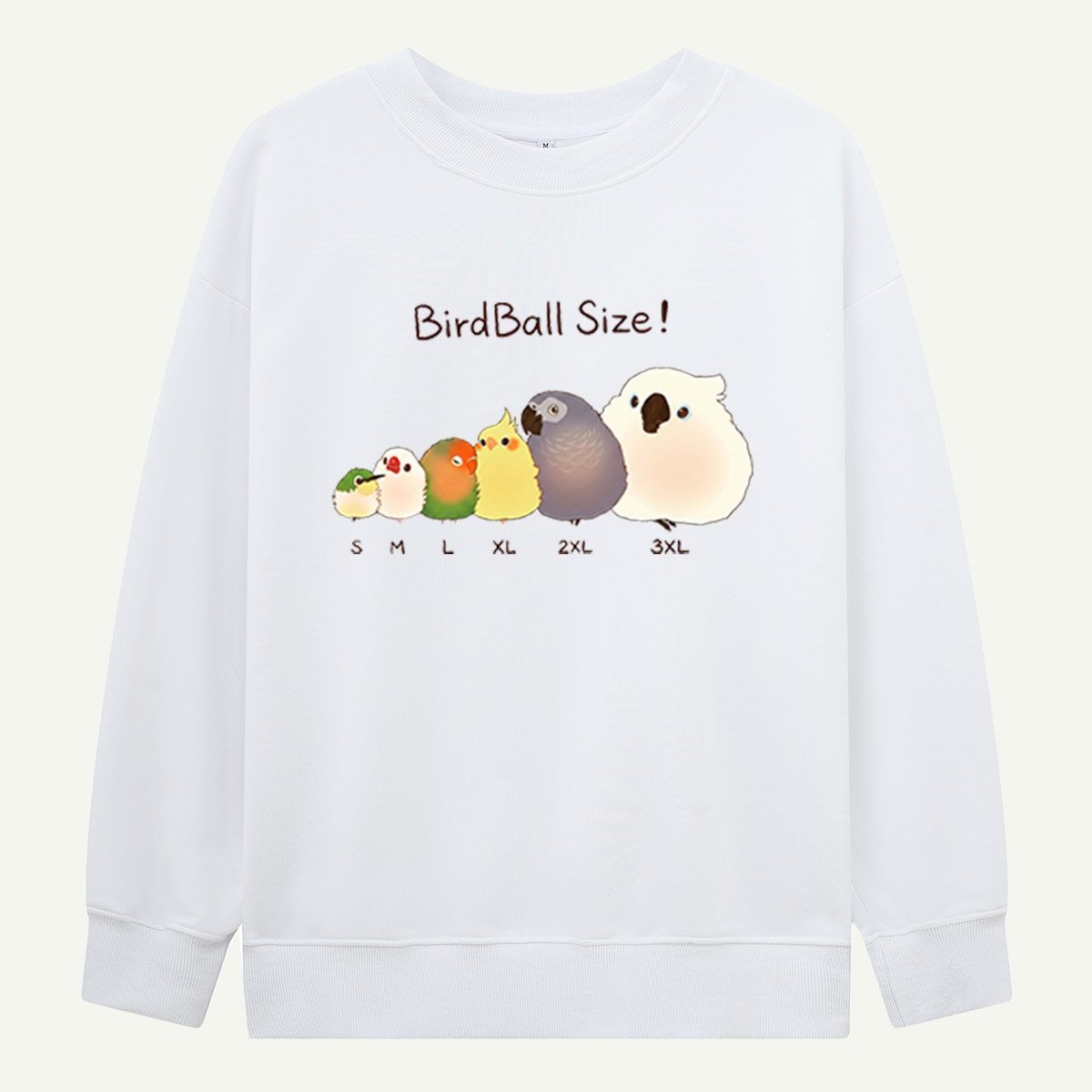 Bird Size Graphic Sweatshirts