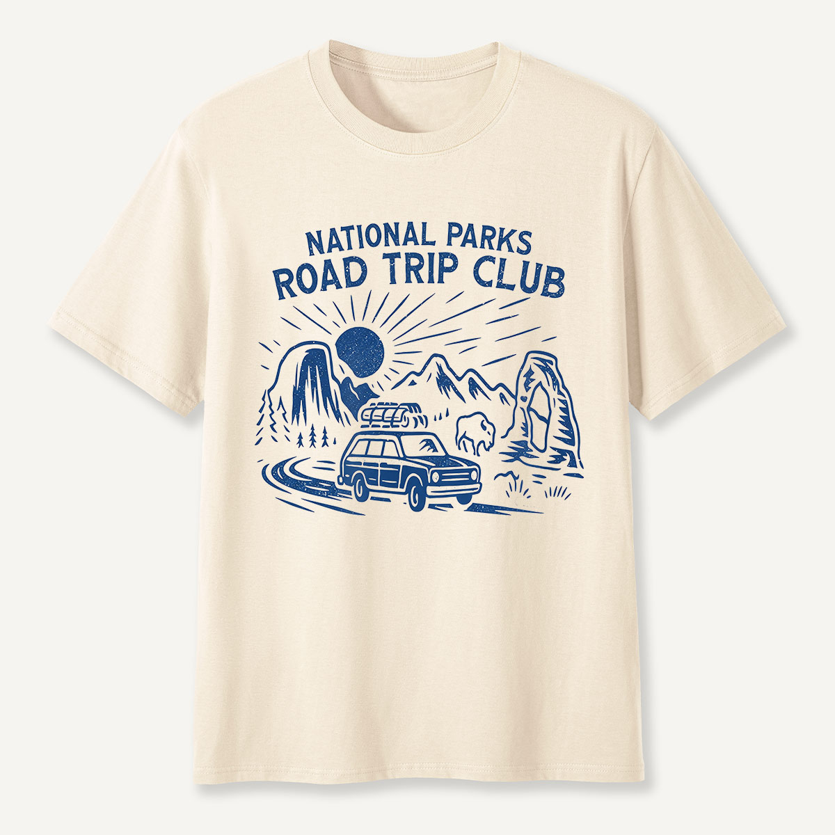 National Parks Road Trip Club Scenic Wagon T-Shirt