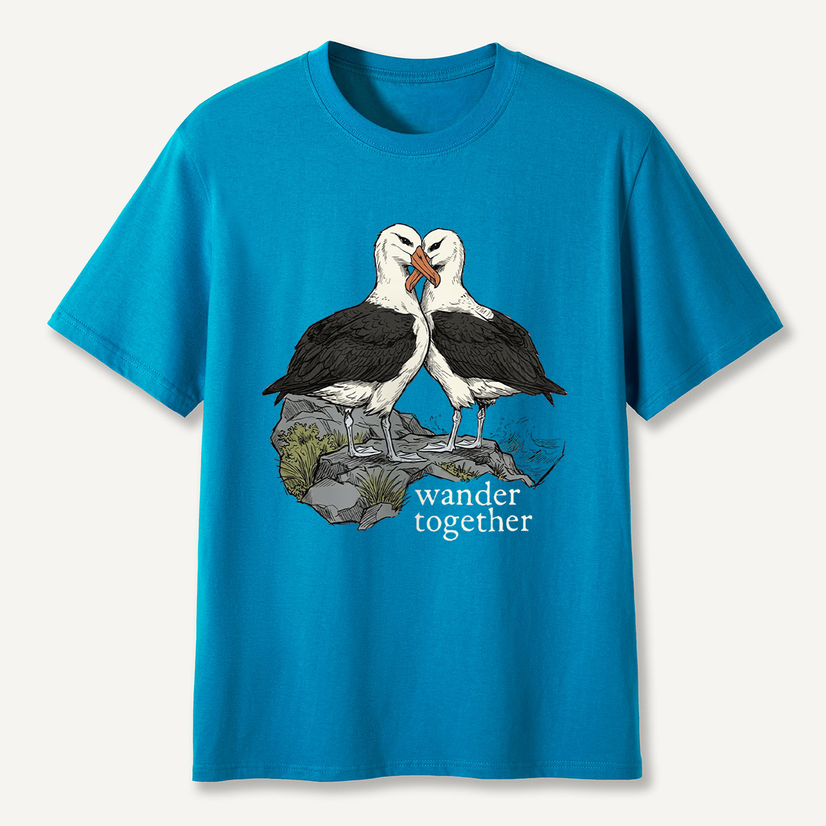 Two Seabirds Wander Together T-Shirt