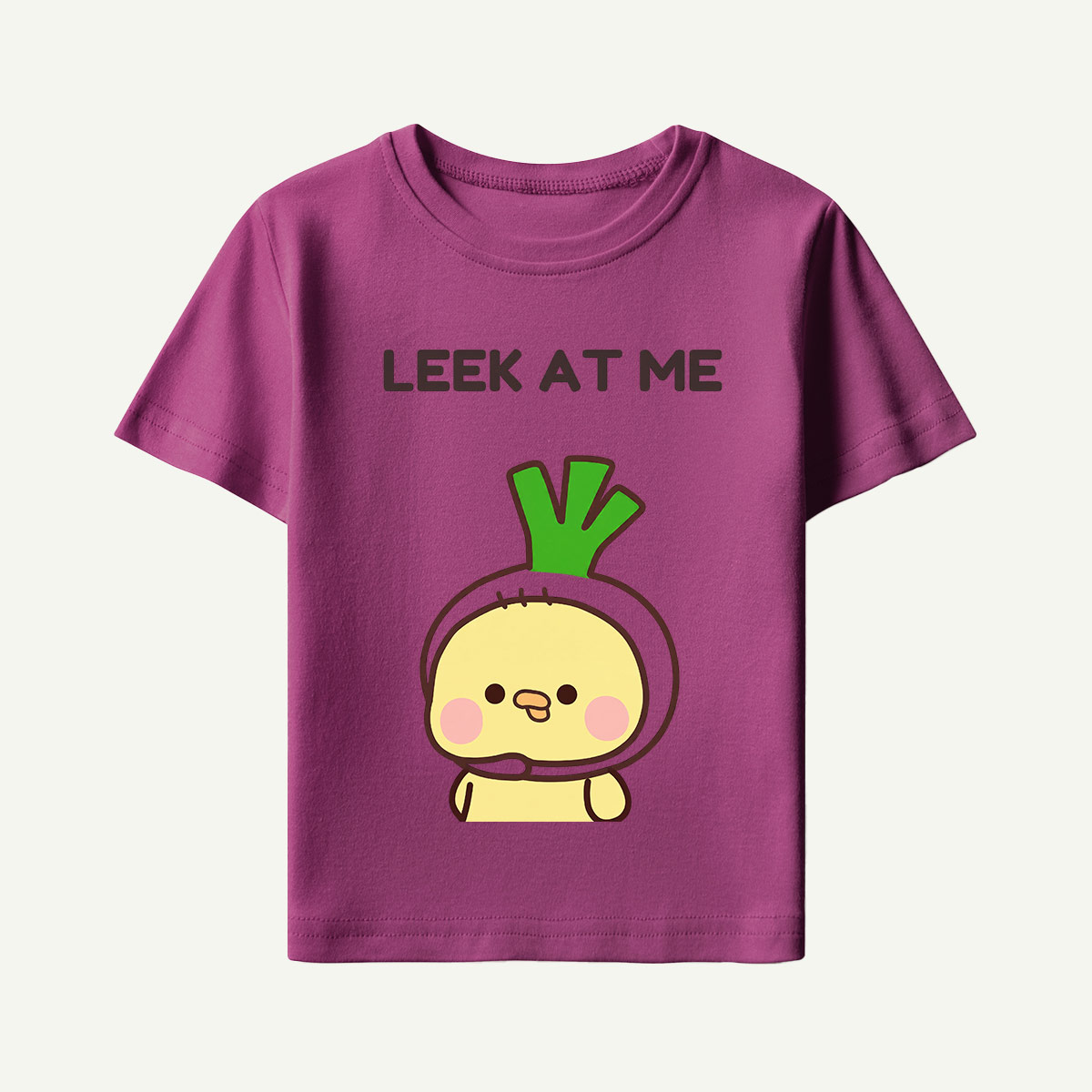 Leek at Me Veggie Pun Kids T-Shirt