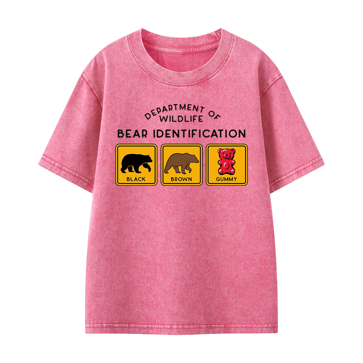 Bear Tee Cotton Classic Kids Washed T-Shirt