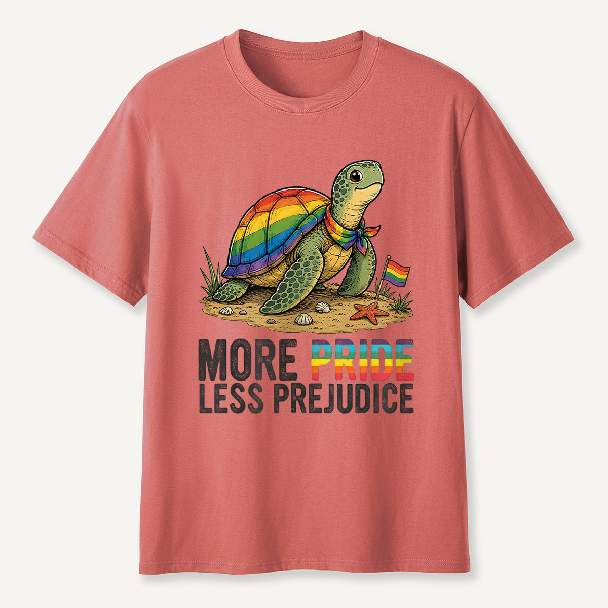 More Pride Less Prejudice Turtle T-Shirt