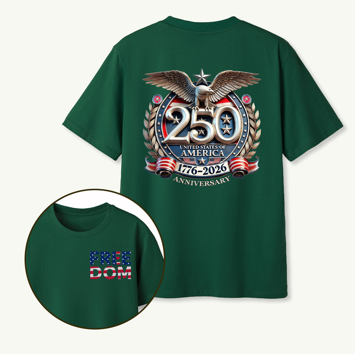 250 United States of America 1776‑2026 Anniversary Eagle T‑Shirt