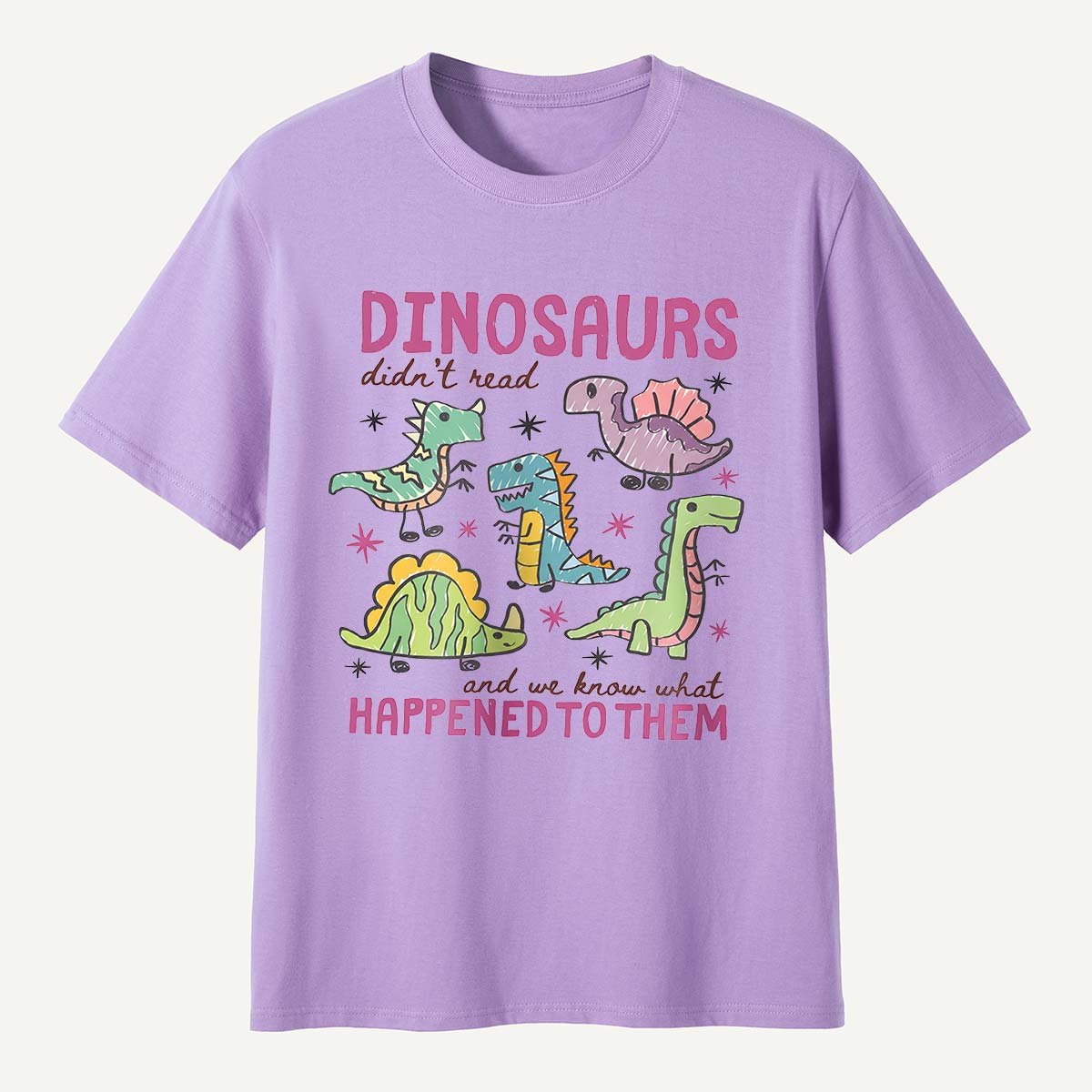 Dinosaurs Didn’t Read Funny Reading T-Shirt