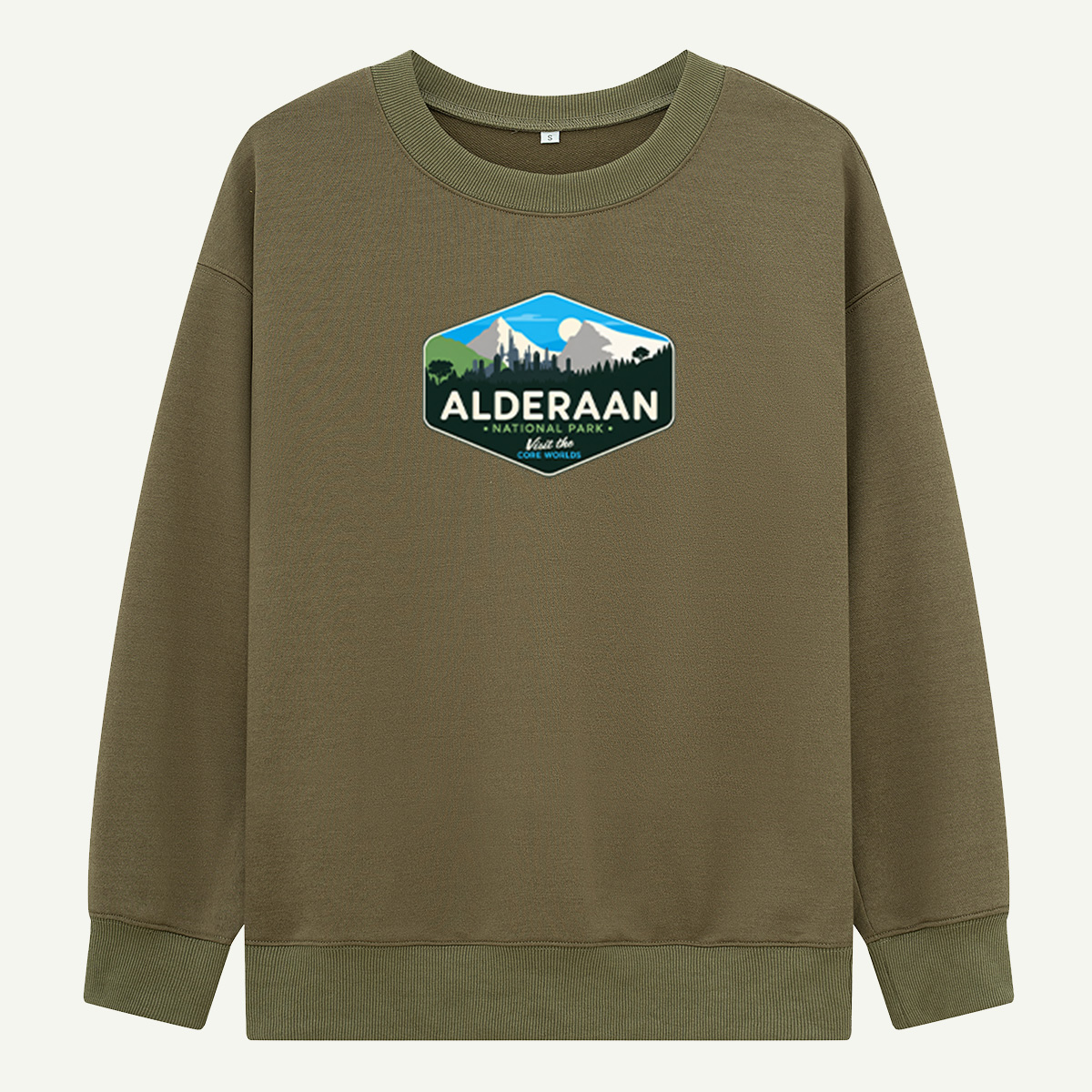 Alderaan Forest Mountain City National Park Emblem Sweatshirts