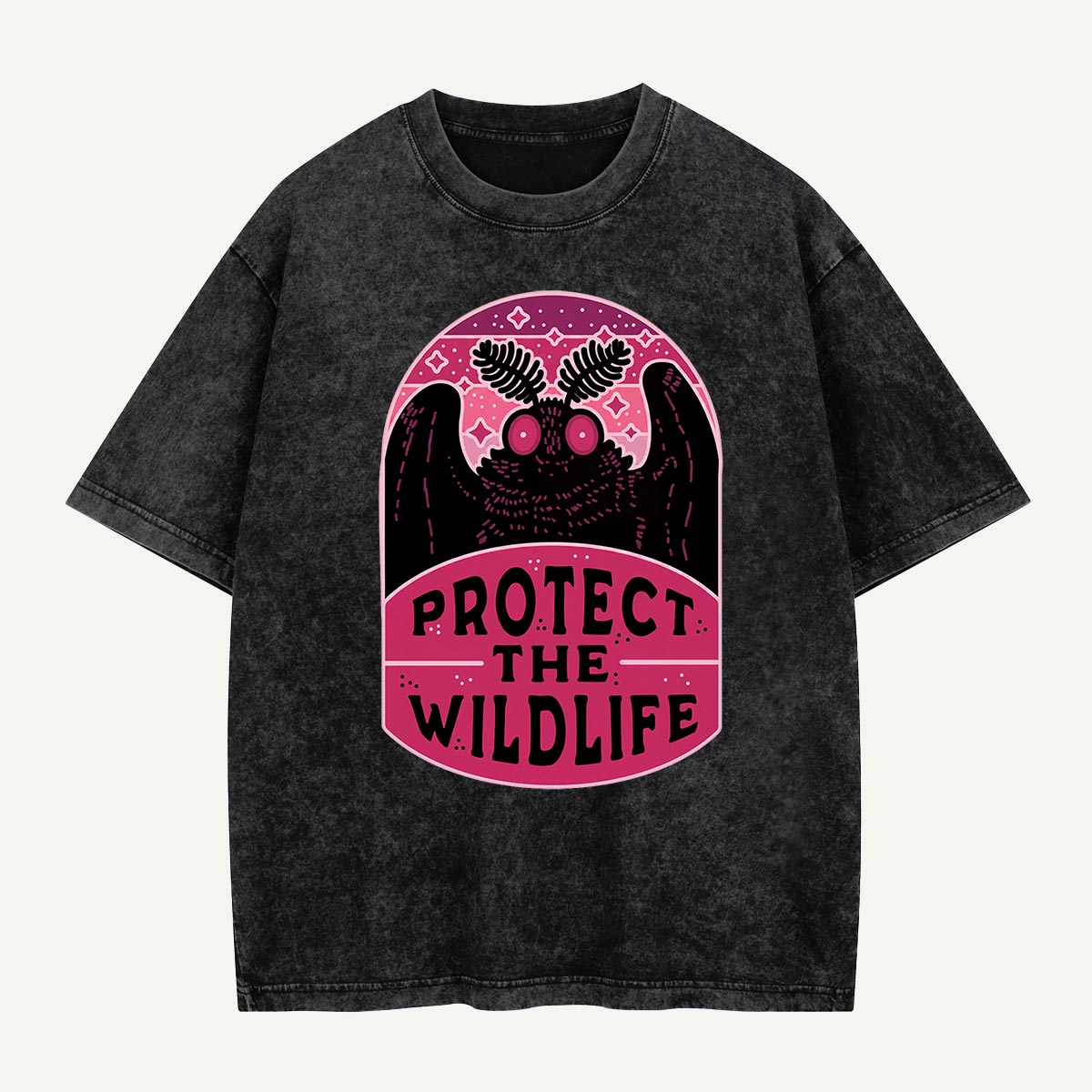 Protect the Wildlife Mothman Washed T-Shirt