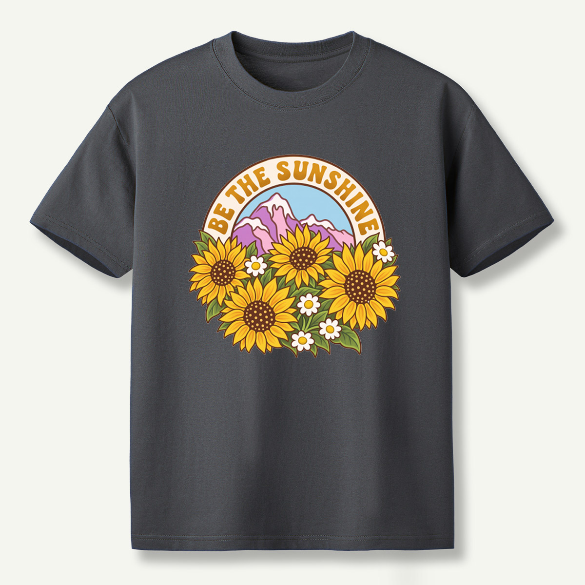 Be The Sunshine Sunflower Mountains T-Shirt