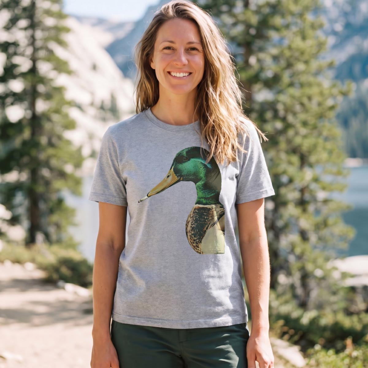 Retro Humor Funny Duck T‑Shirt