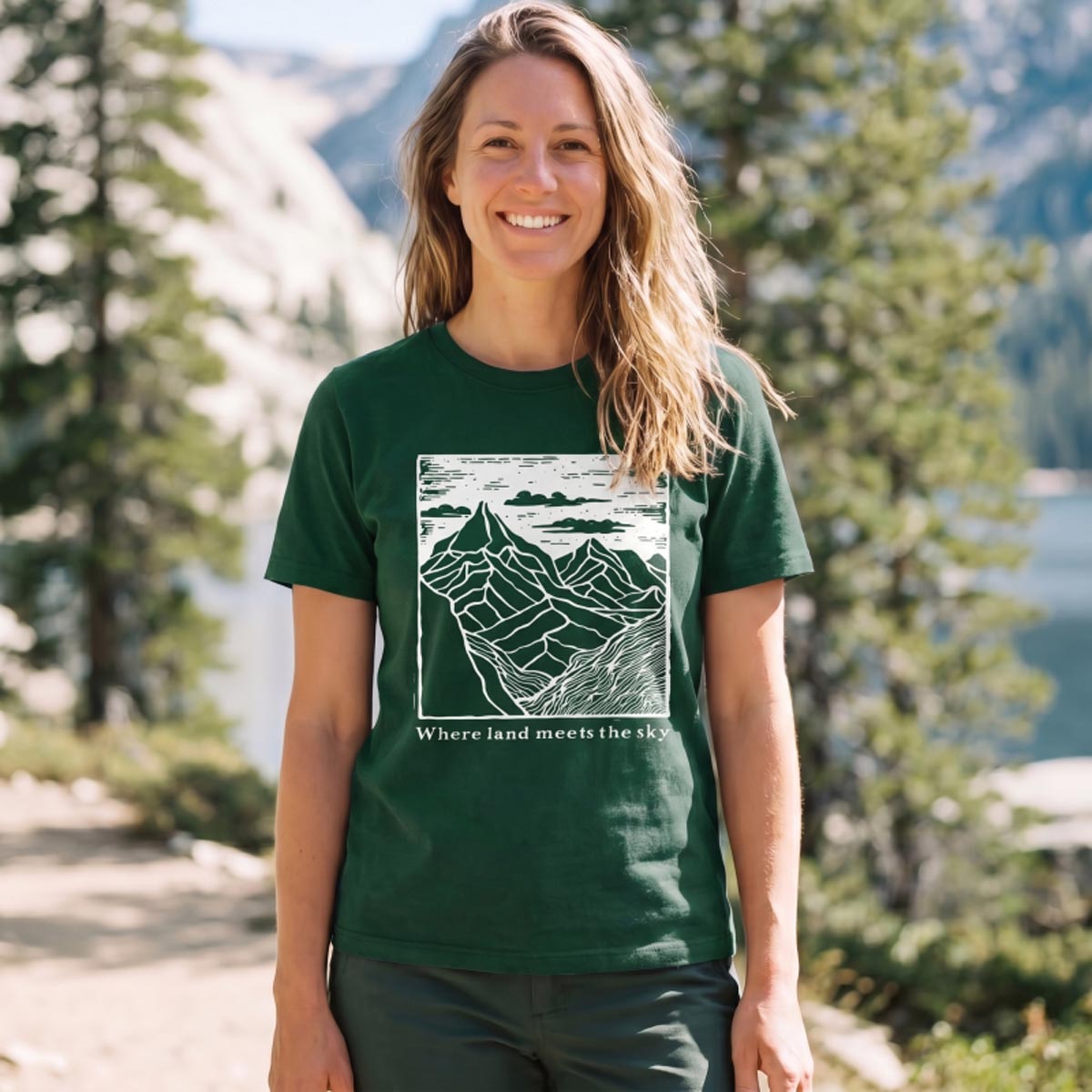 Land Meets Sky Mountain T‑Shirt
