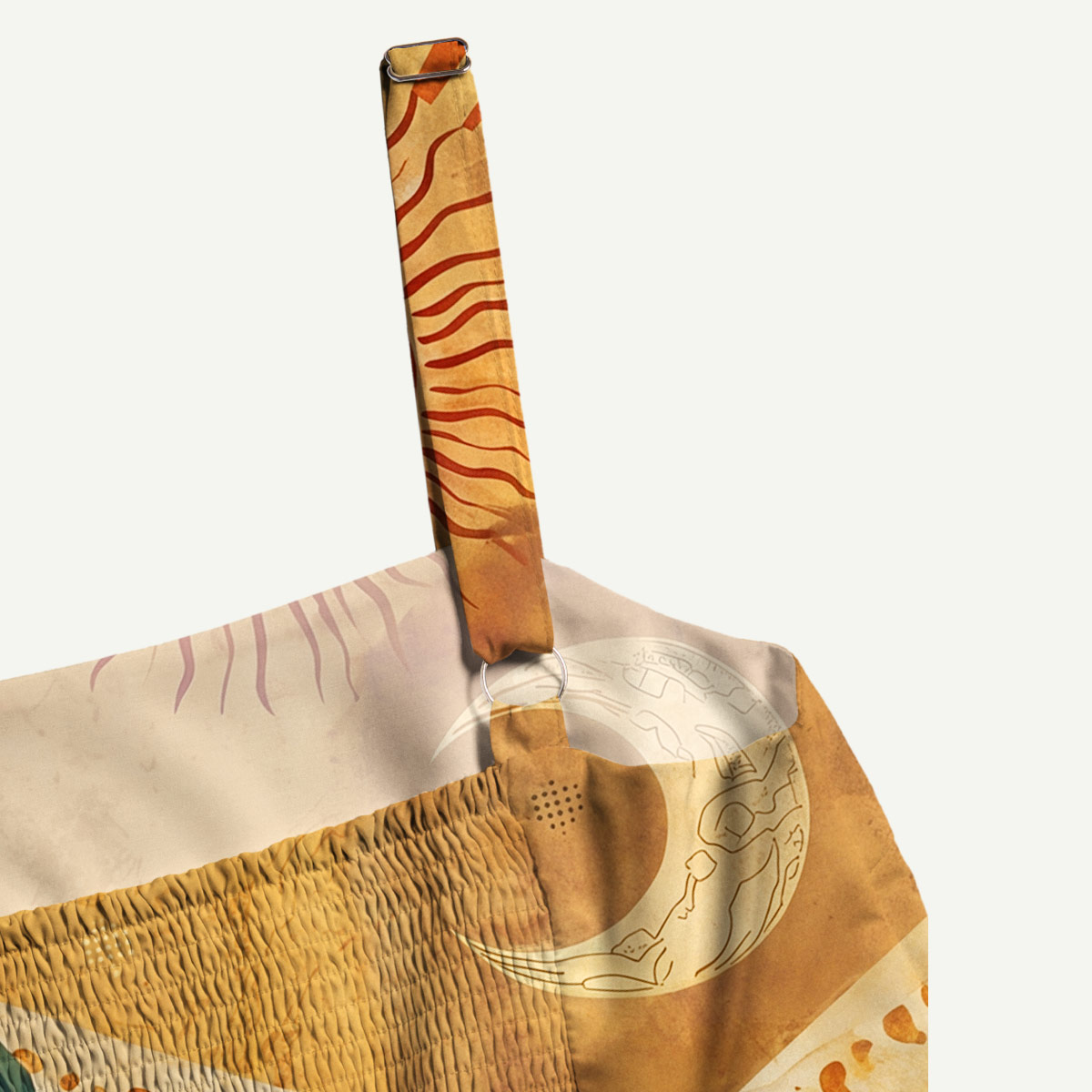 Desert Sun Bohemian Straps Maxi Dress With Pockets