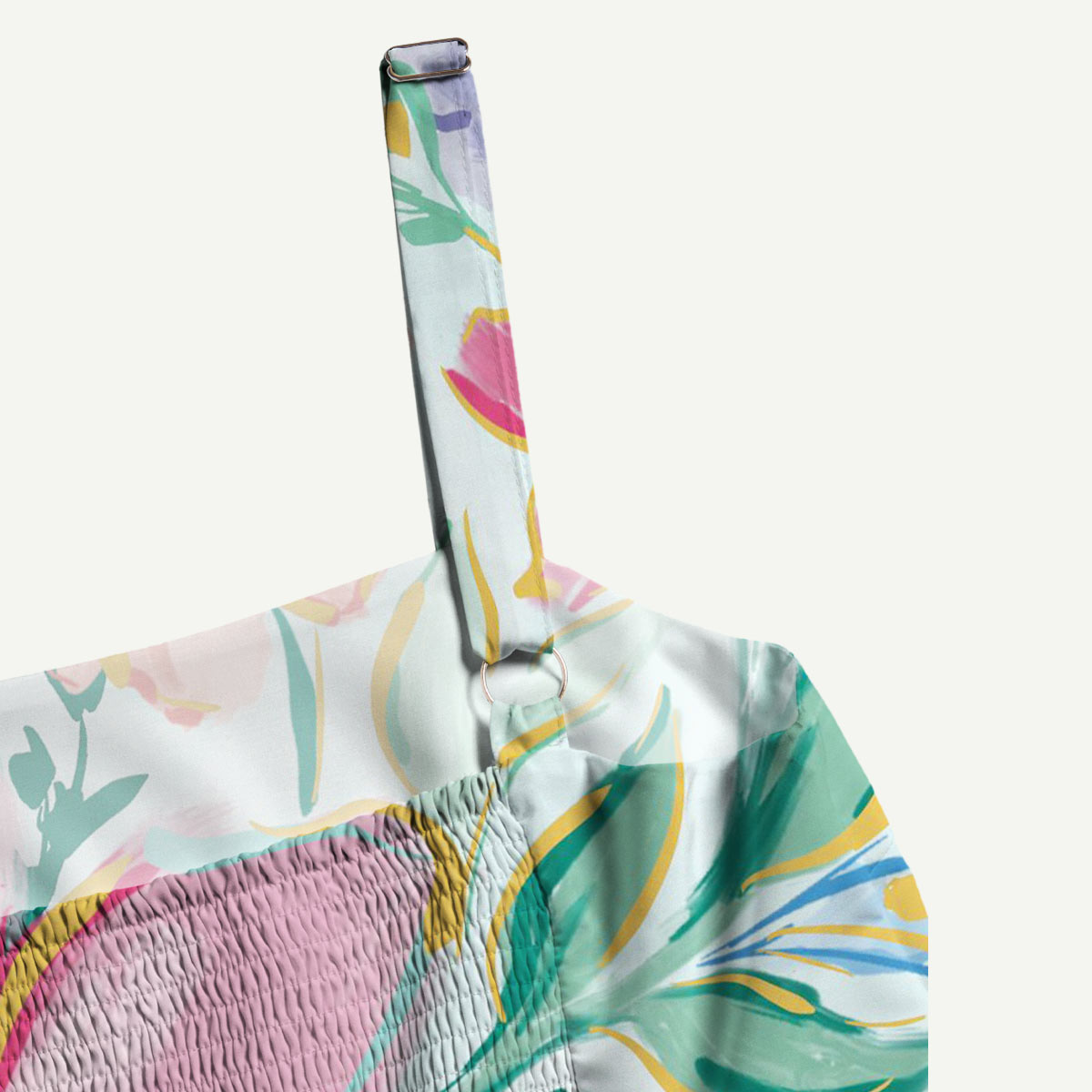 Watercolor Dream Pastel Floral Straps Maxi Dress With Pockets