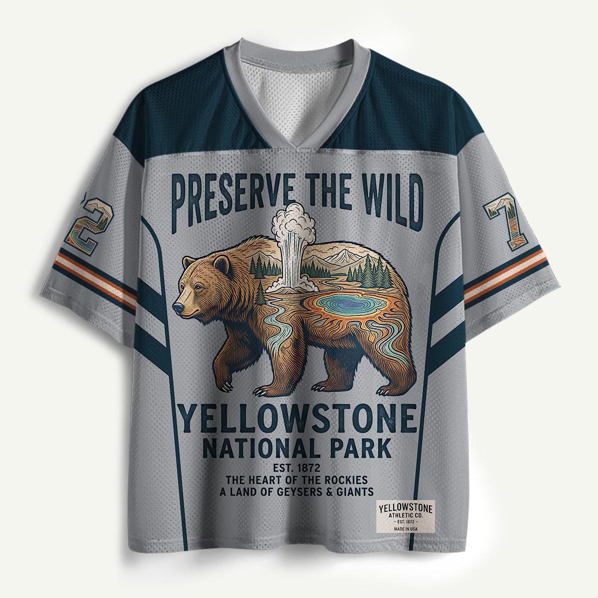 Yellowstone Wild Preserve Bear Mesh Jersey