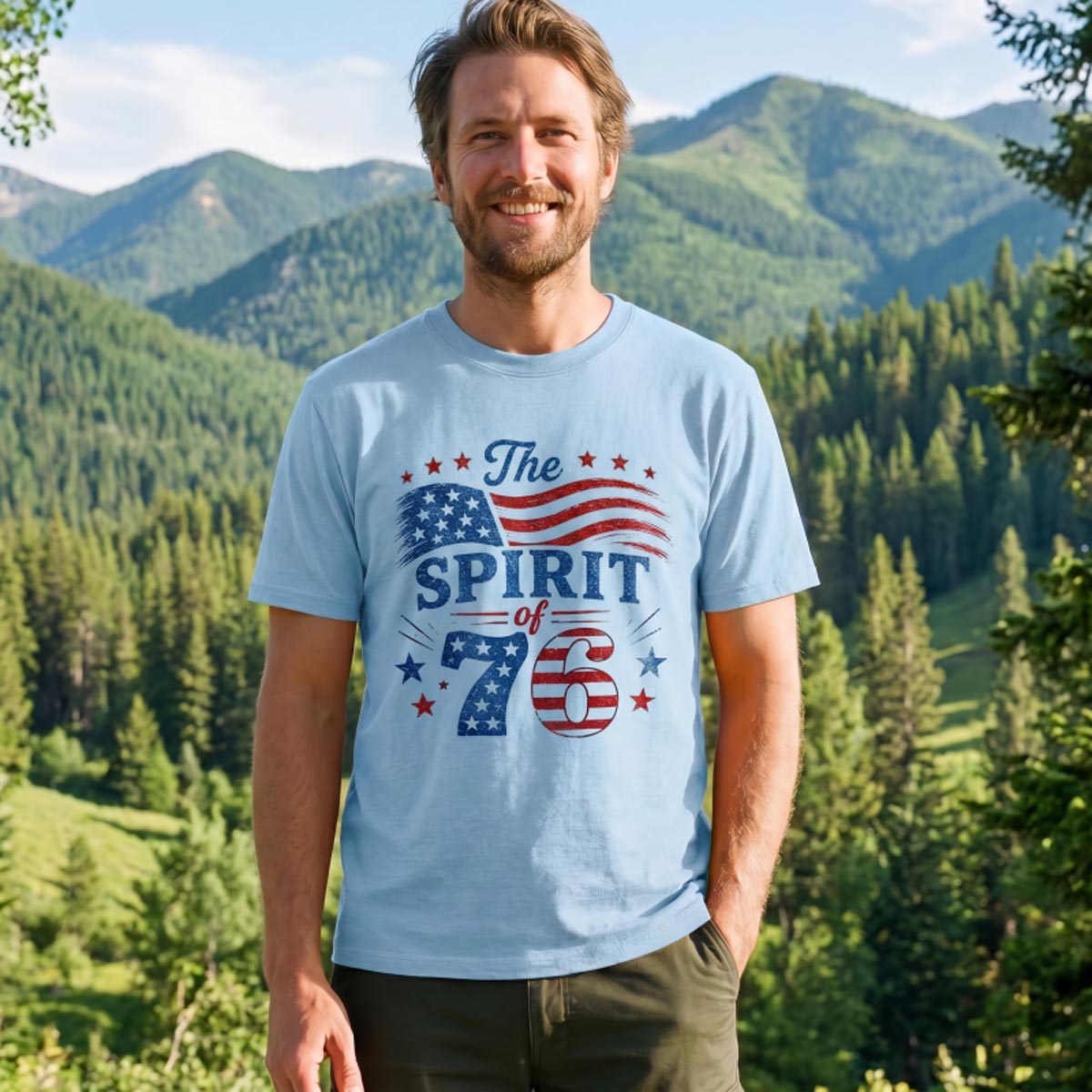 Vintage Spirit Of 76 250th Anniversary T-Shirt
