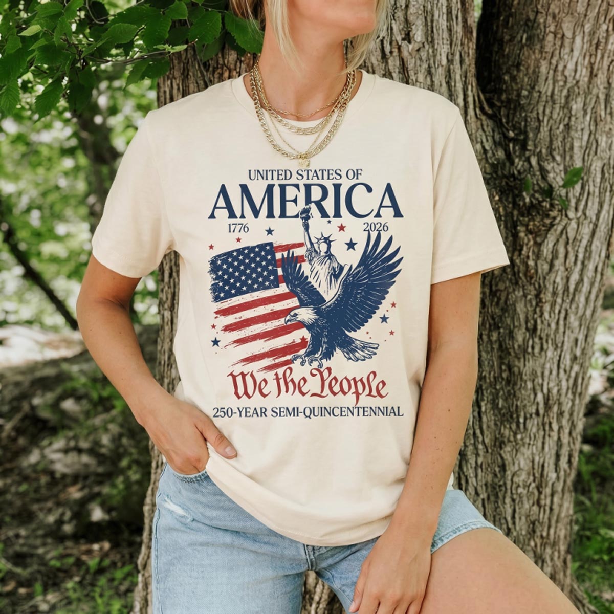 USA 1776–2026 Eagle 250th Anniversary T‑Shirt