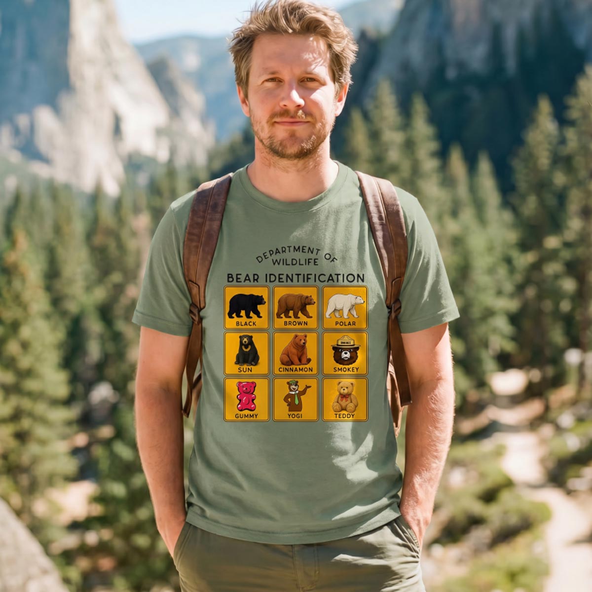 Department of Wildlife Bear Identification Gummy Bear T-Shirt
