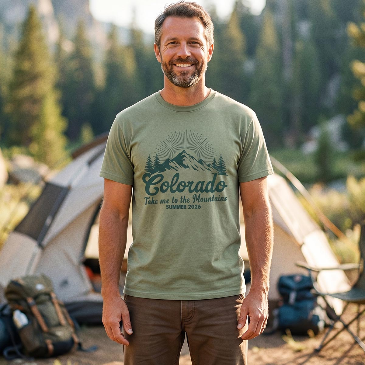 Colorado Mountains Summer 2026 Nature Wanderlust T-Shirt