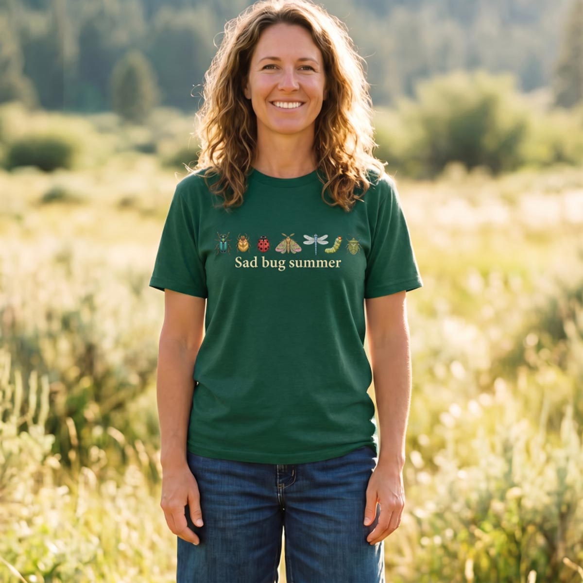 Sad Bug Summer Cottagecore Insect T-Shirt