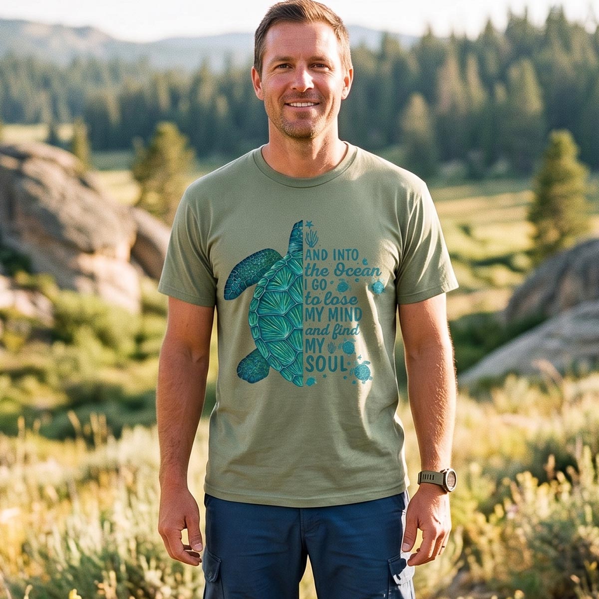 Sea Turtle Ocean Quote T-Shirt