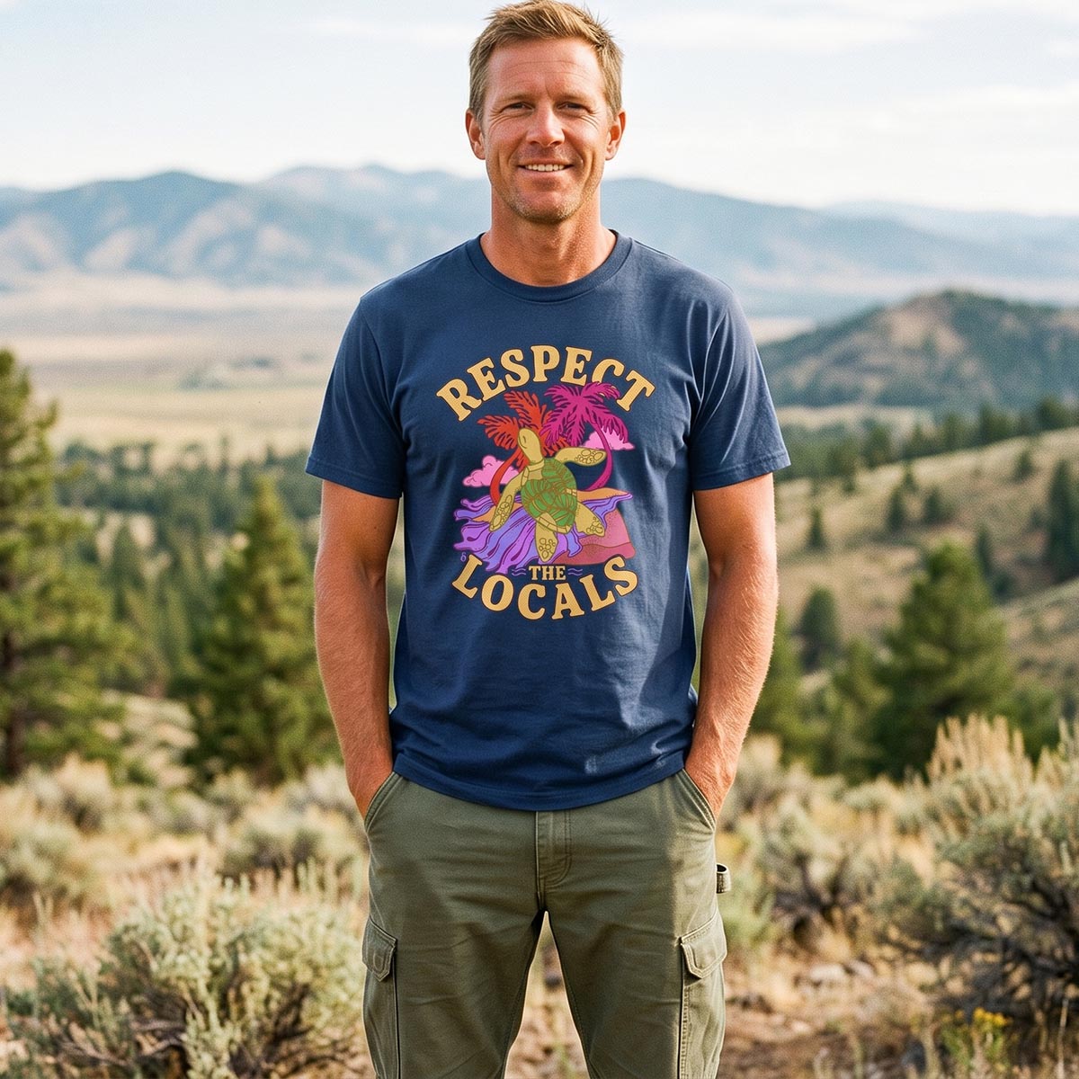 Sea Turtle Tropical Beach T-Shirt