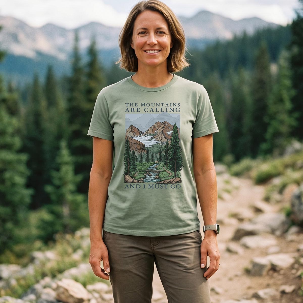 Mountain Adventure Landscape T-Shirt