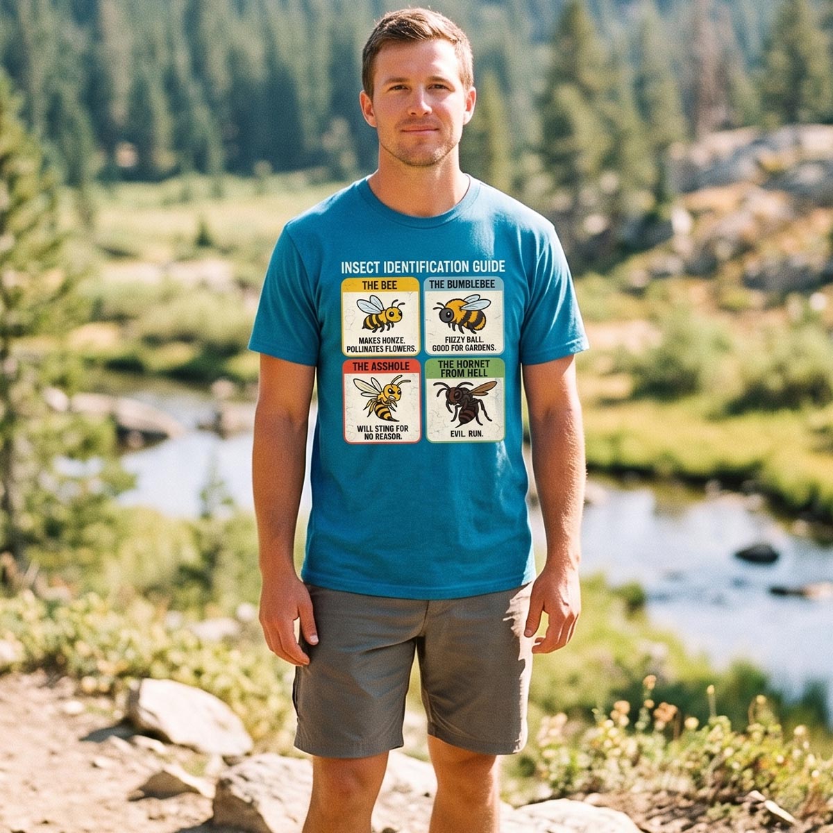 Funny Insect Identification Guide T-Shirt