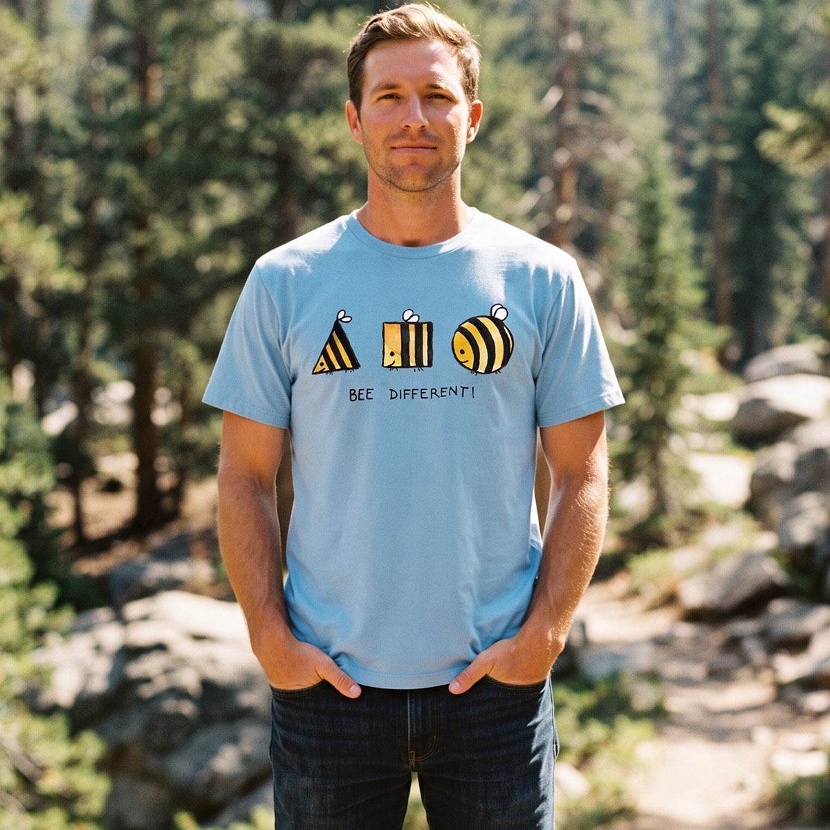 Bee Different Cute Bumblebee T-Shirt
