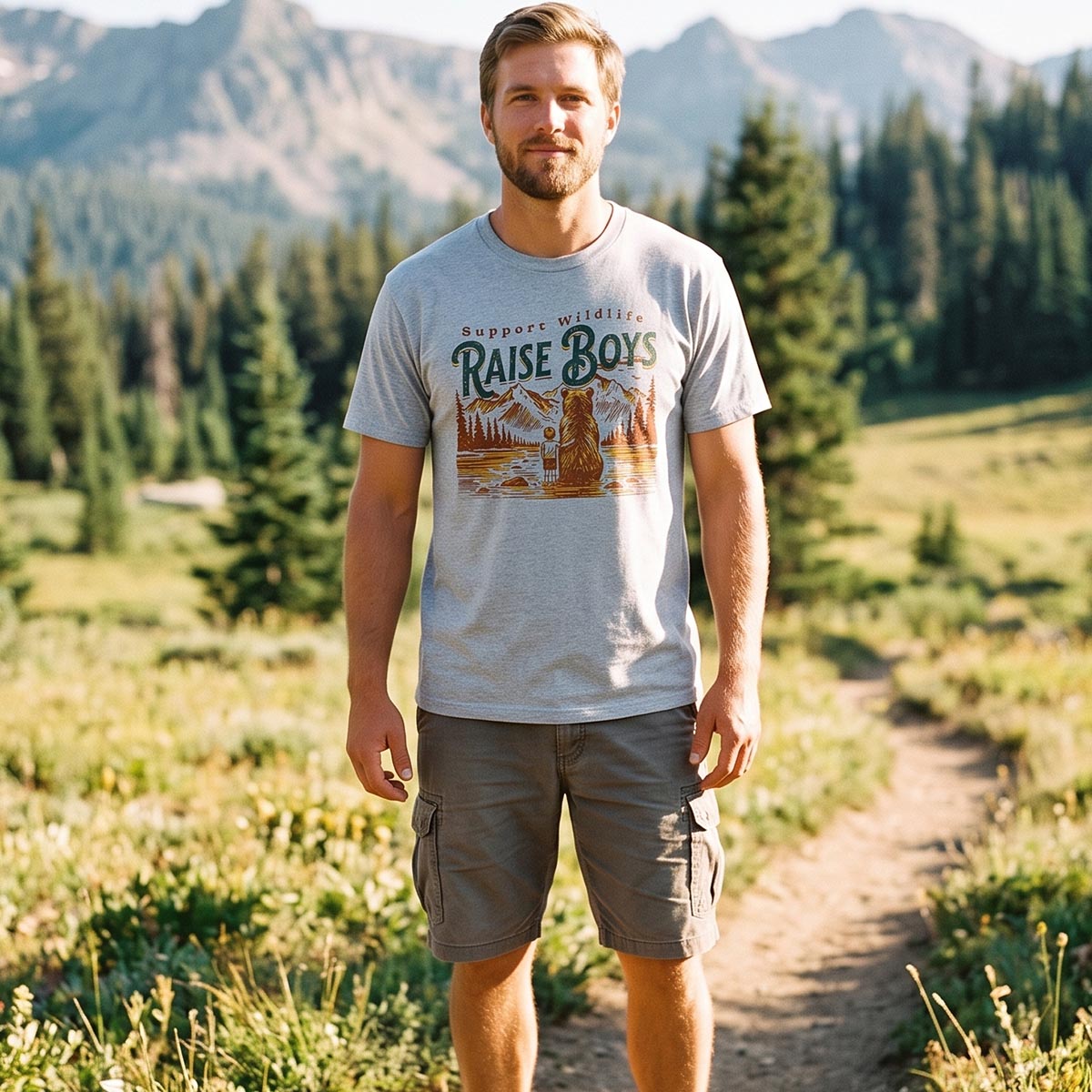 Wilderness Lake Family Bear T-Shirt