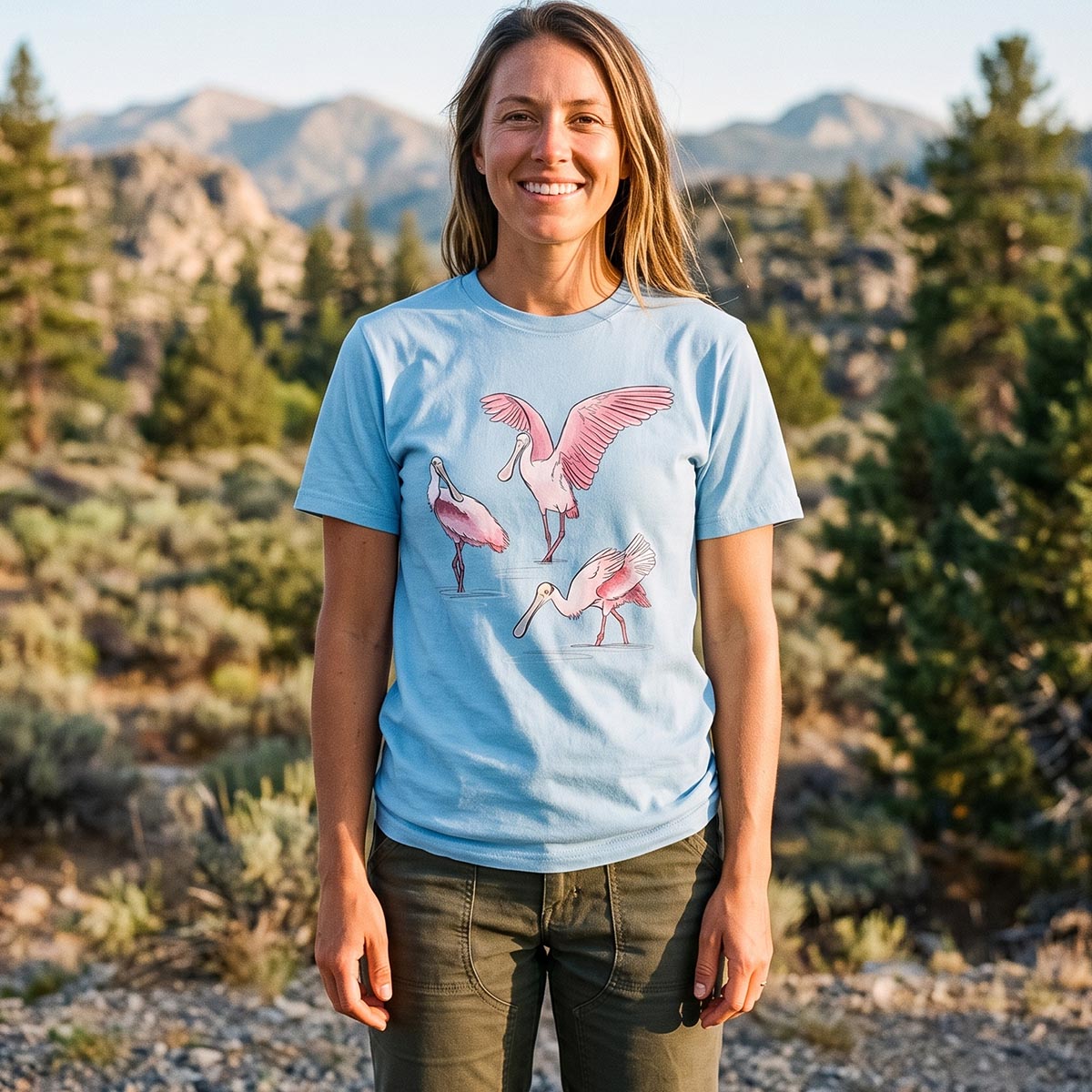 Roseate Spoonbill Bird T-Shirt