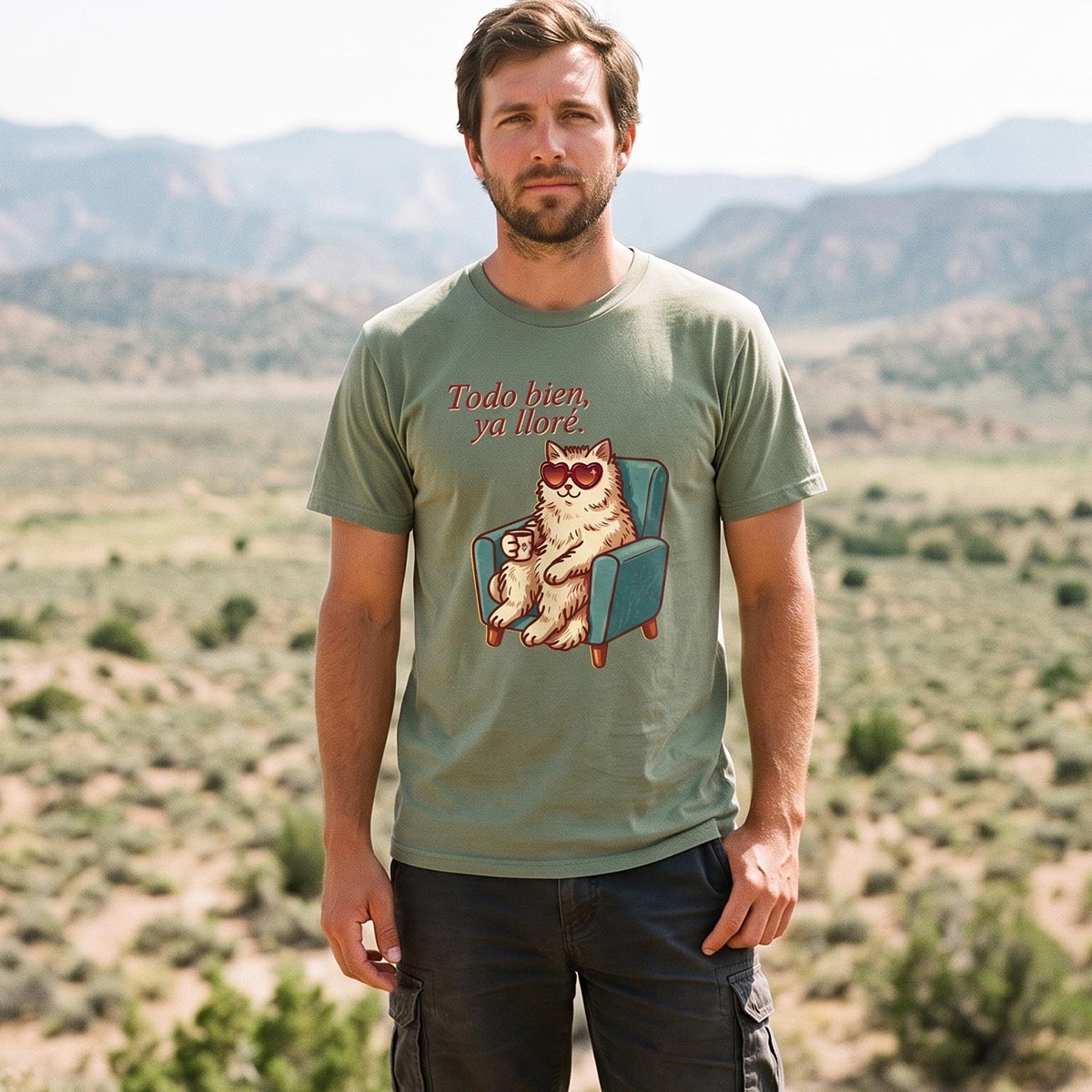 Coffee Cat Relax T-Shirt