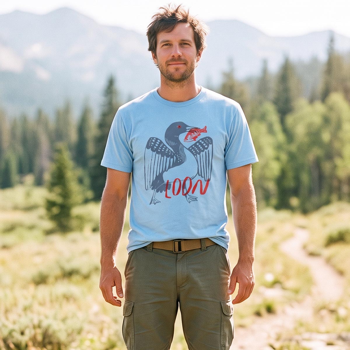 Coastal Bird & Fish T-Shirt