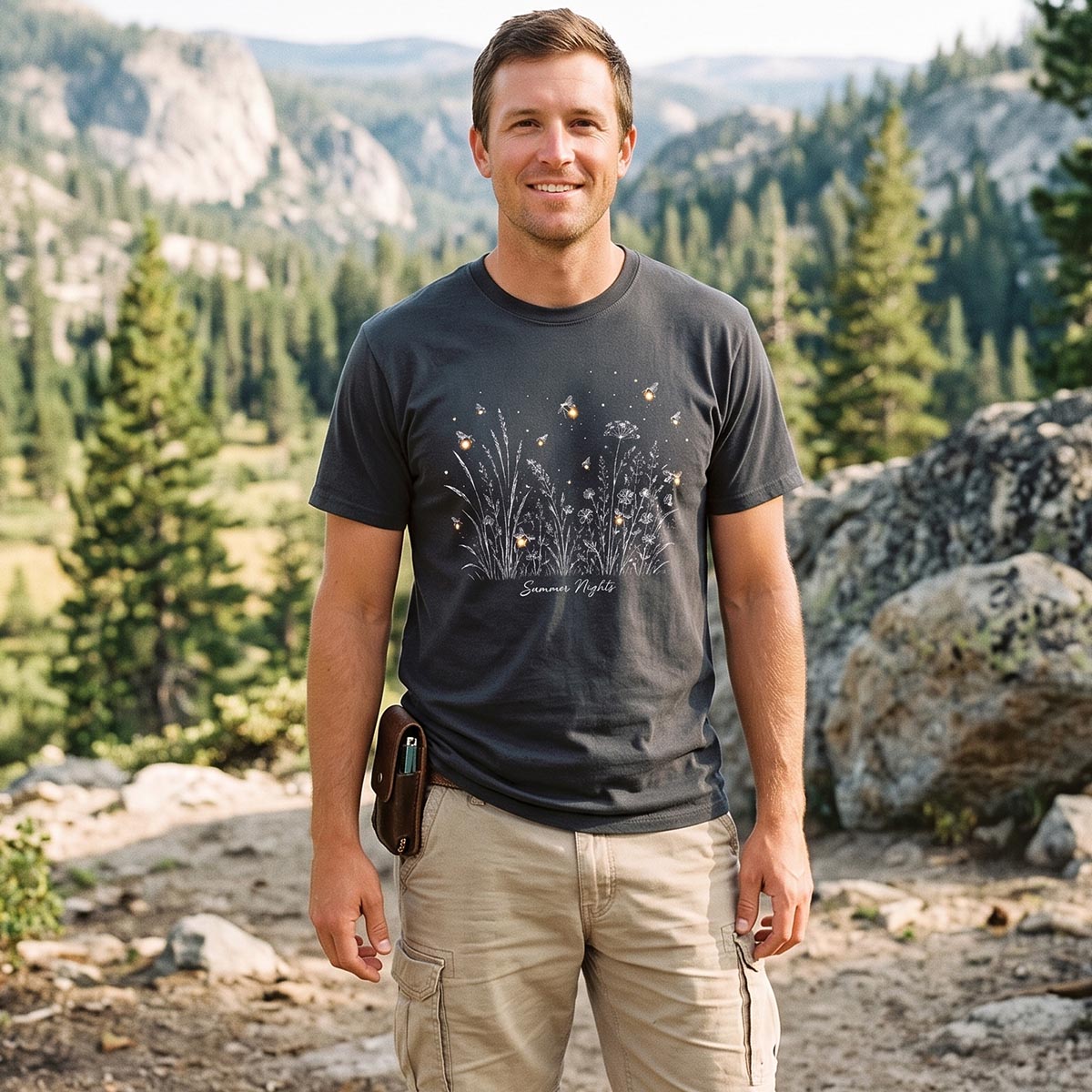 Firefly Summer Night Meadow T-Shirt