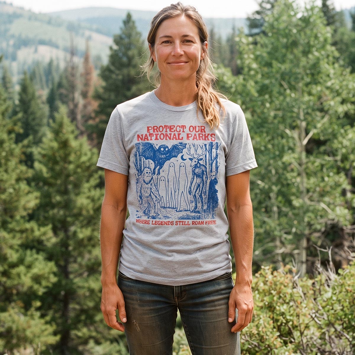 Cryptid National Parks Protect Our Parks T-Shirt