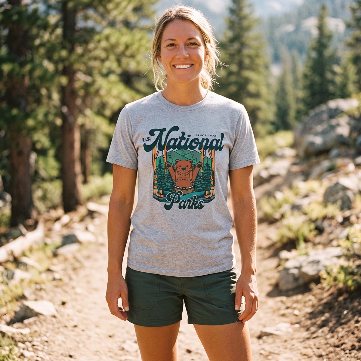 U.S. National Parks Camping Park Ranger Environmental T-Shirt