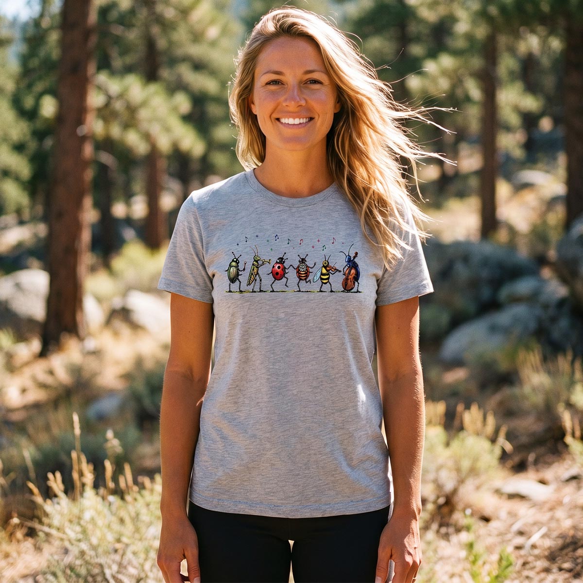 Vintage Insect Music Musical Bugs T-Shirt