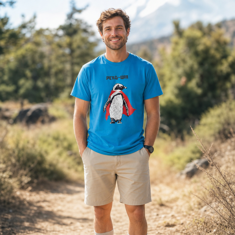 Superhero Peng-win T-Shirt