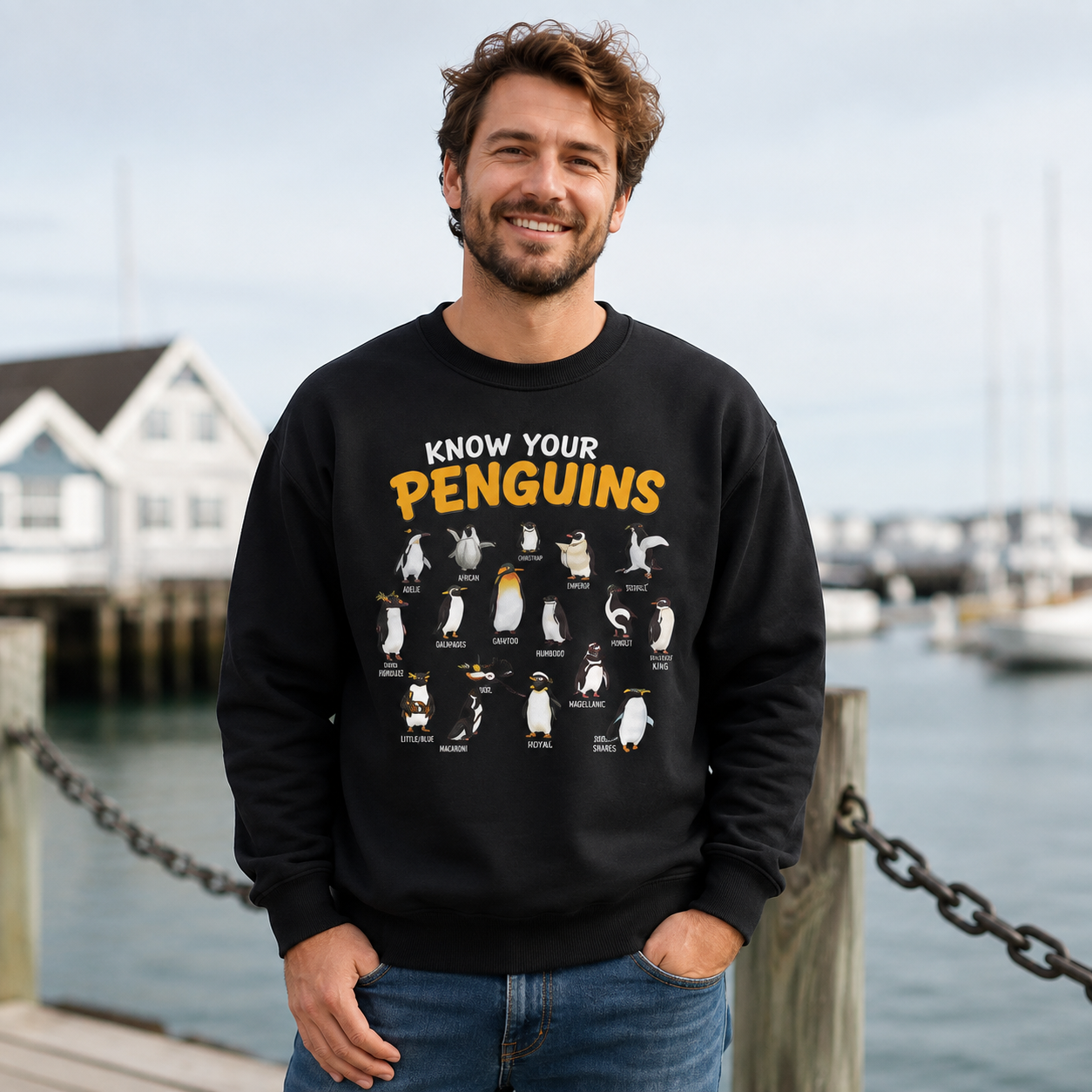 Know Your Penguins Penguin Species Sweatshirts
