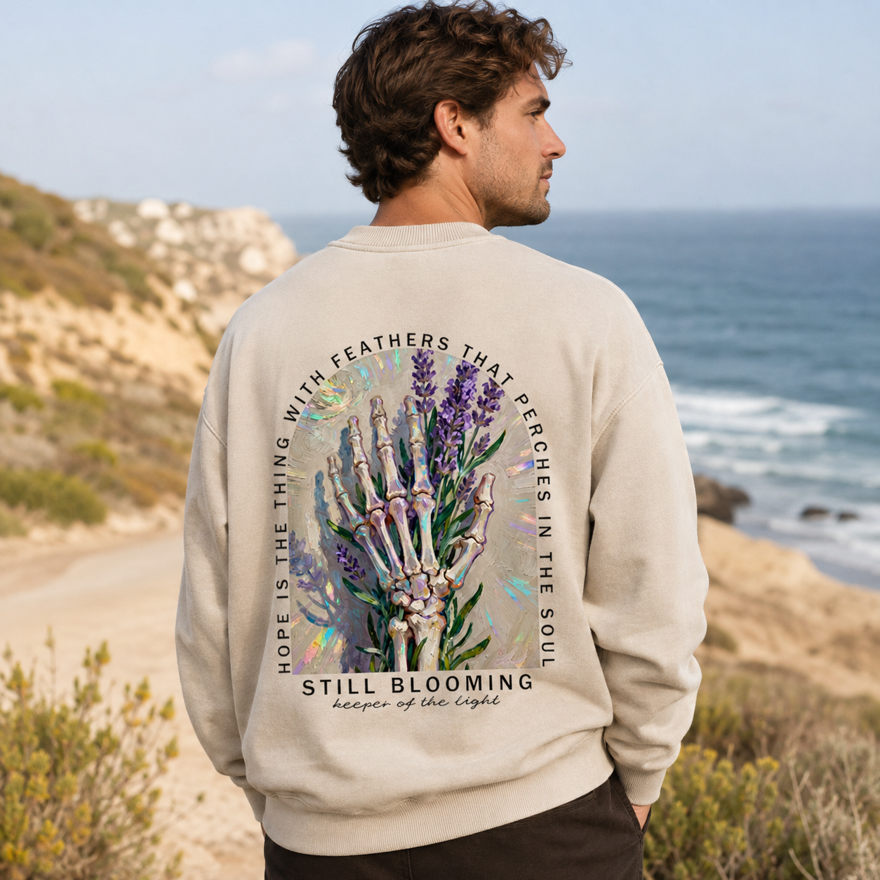Hope Blooms in the Bones Washed Sweatshirts