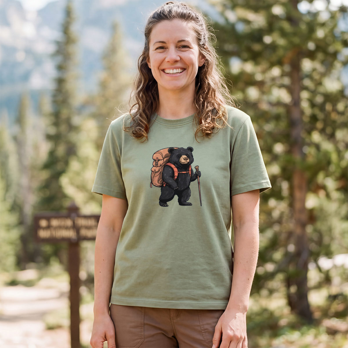Black Bear Backpacker T-Shirt