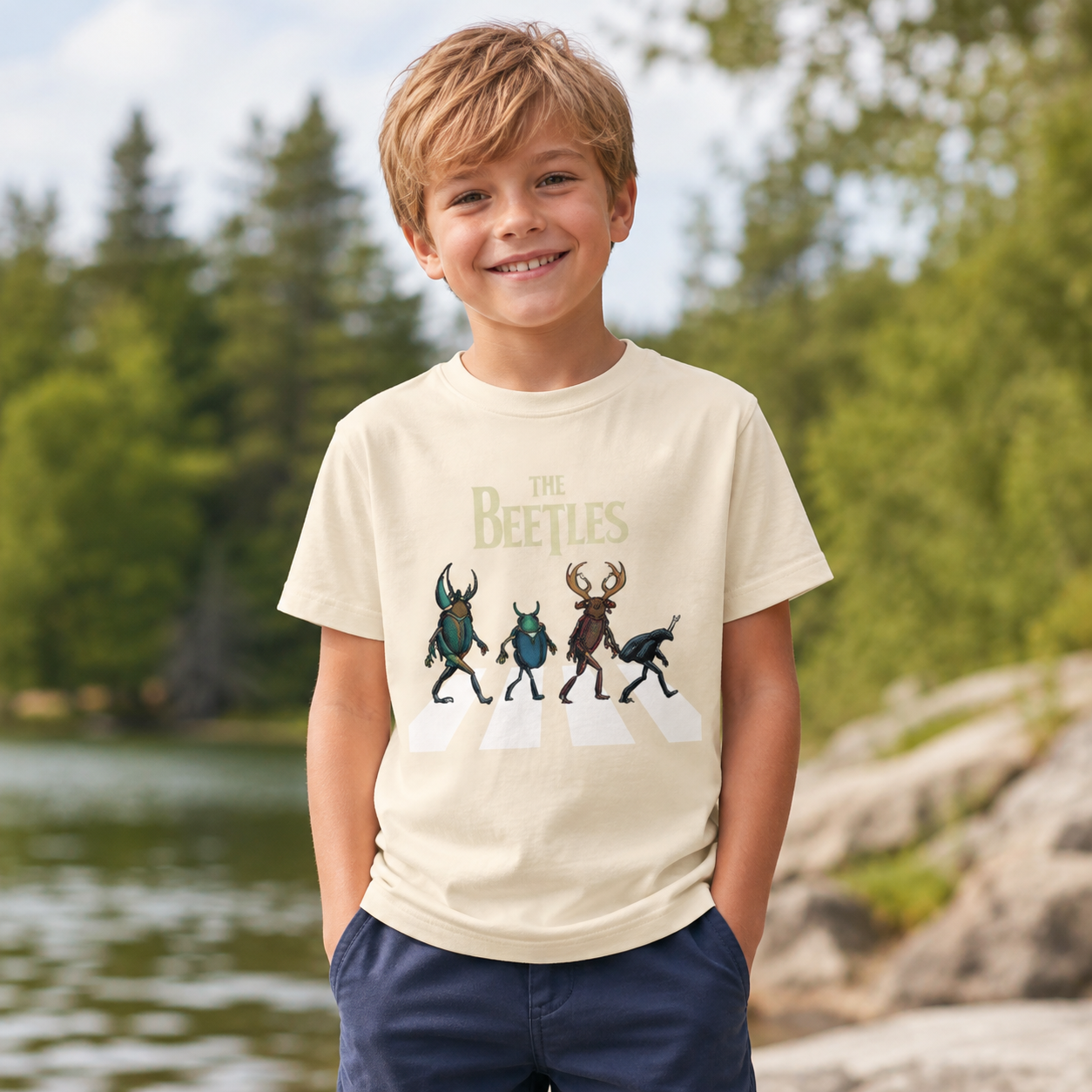 The Beetles Funny Insect Band Kids T-Shirt
