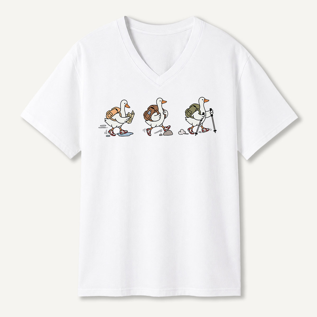 Little Bird Walking Parade V-neck T-Shirt