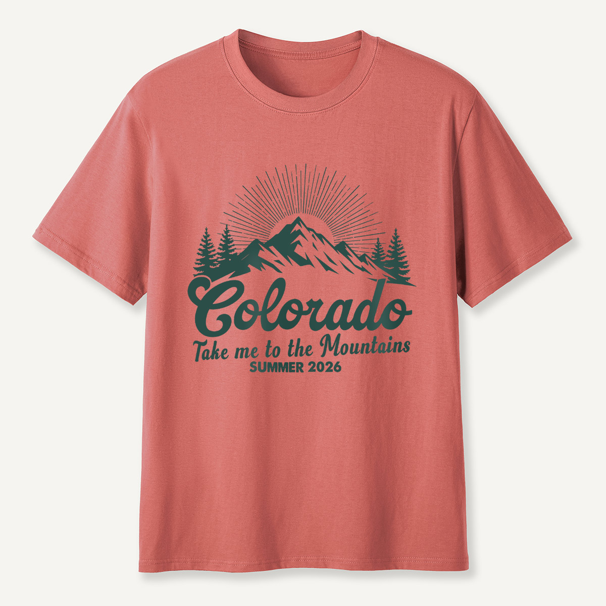 Colorado Mountains Summer 2026 Nature Wanderlust T-Shirt